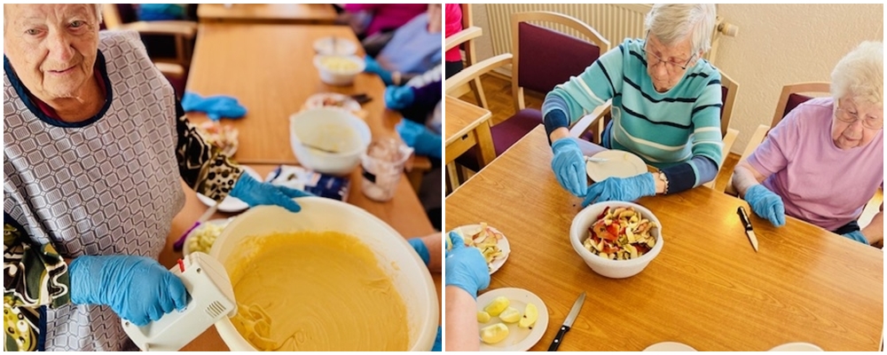 Apfelernte und  Apfelkuchen backen - Haus Sonnengarten
